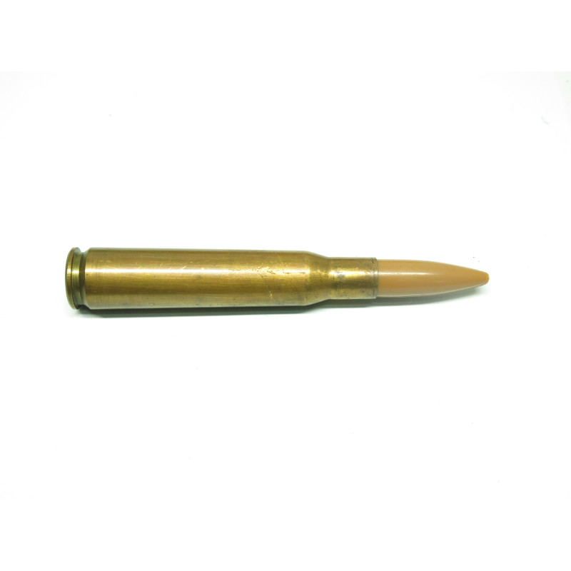 Cartouche calibre 12.7  balle plastique orange ref un 2 