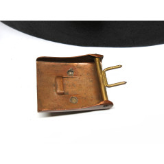 Boucle Prussienne originale avec ceinturon cuir Allemand daté 1915 ref 220