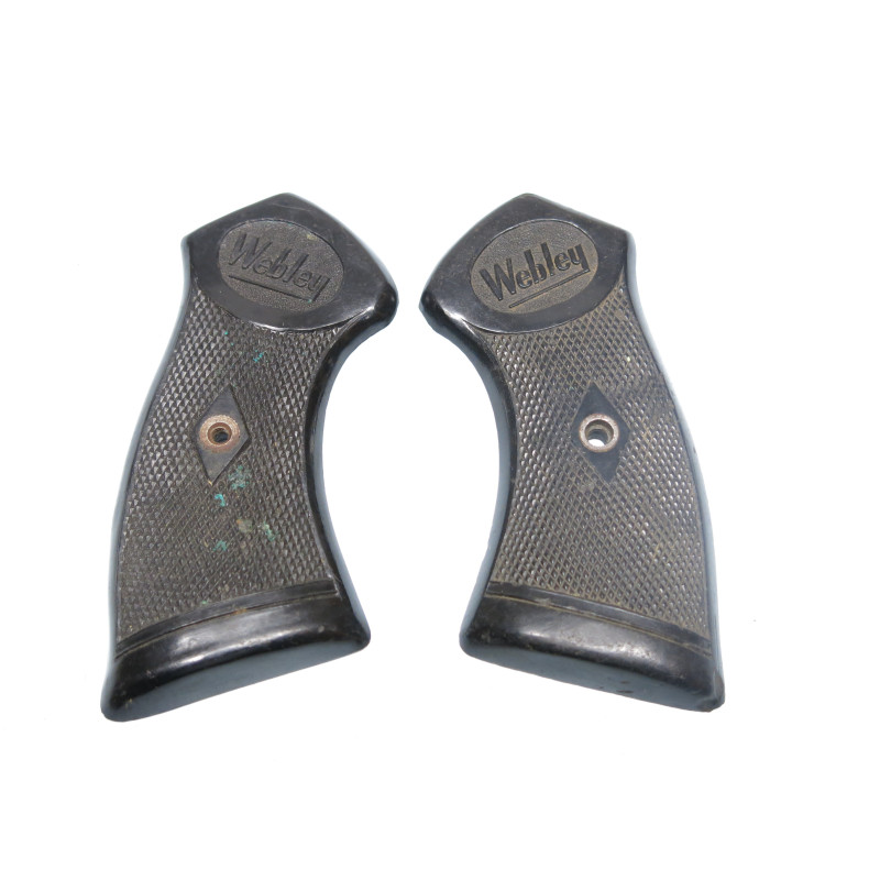 Plaquette de crosse bakelite revolver Webley 455 ref 68