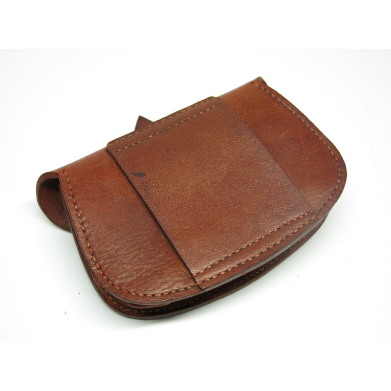 Porte clips de ceinturon en cuir marron pour Lebel -Berthier  ref bab 80