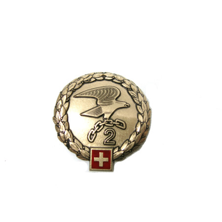 Insigne metal officier logistique Suisse ref 58