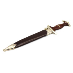 Coffret de présentation et sa dague d'honneur SA 1933 dédicacée