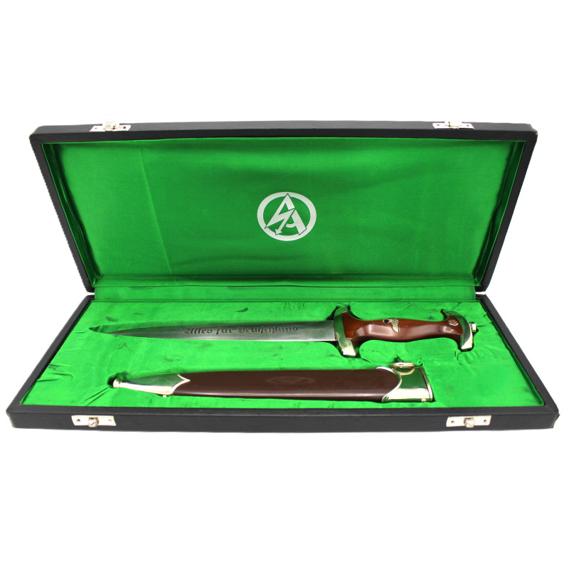 Coffret de présentation et sa dague d'honneur SA 1941 RZM