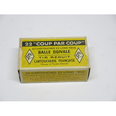 Boite de 50 cartouches 22 LR coup par coup CF ref UN 1