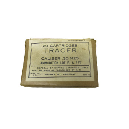 Rare boite vide de 30-06 tracante Frankfort Arsenal ref un 3   box 225